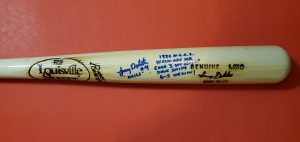 Lenny Dykstra 1986 NLCS Autographed Louisville Slugger Bats 3