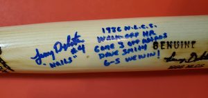 Lenny Dykstra 1986 NLCS Autographed Louisville Slugger Bats 2