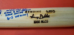 Lenny Dykstra 1986 NLCS Autographed Louisville Slugger Bats 1