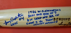Lenny Dykstra 1986 World Series Autographed Louisville Slugger Bats 2