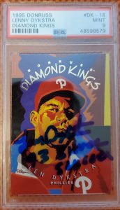 Lenny Dykstra Autographed 1995 Donruss Diamond King Card