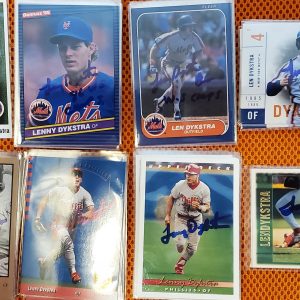Lenny Dykstra Autographed Cards CHOOSE METS OR PHILLIES