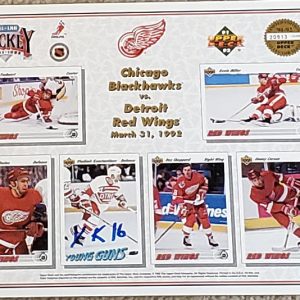 Vladimir Konstantinov Detroit Red Wings Autographed Upper Deck Commemorative Sheet