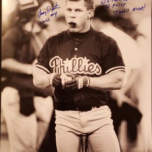 Lenny Dykstra Autographed 16x20 Photo Inscription Drug Steroid Pussy Thats Right