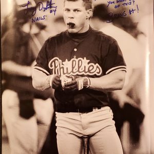 Lenny Dykstra Autographed 16x20 Photo Inscription Drug Steroid You Want Some Bring It