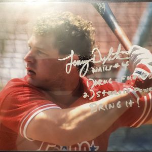 Lenny Dykstra Autographed 8x10 Photo Inscription Drugs Steroids Bring It SILVER