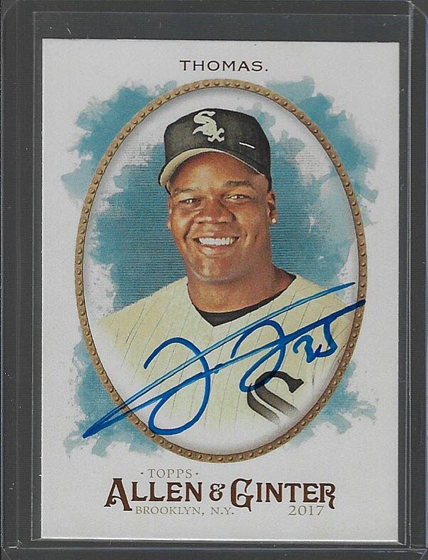 Frank Thomas 2017 Allen and Ginter #144 Autographed Card