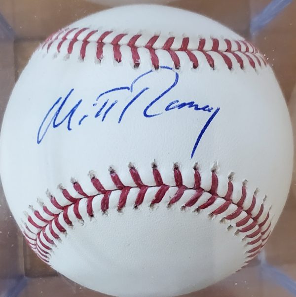 Mitt Romney Autographed Baseball OMLB 1a
