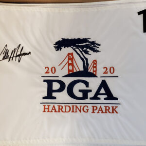 2020 PGA Championship Embroidered Pin Flag Autographed