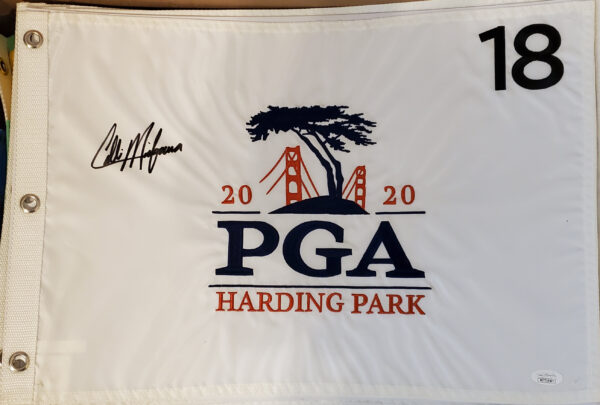2020 PGA Championship Embroidered Pin Flag Autographed