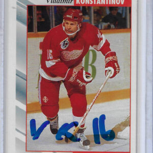 Vladimir Konstantinov 1992 Score 31 Autographed Card