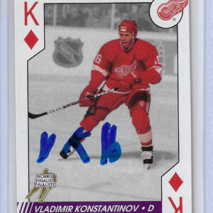 Vladimir Konstantinov 1997 98 NHL Hockey Aces Autographed Card