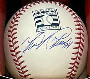 Miguel Cabrera Autographed HOF Baseball Under Logo JSA COA