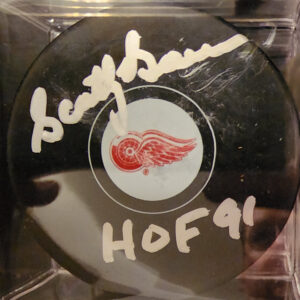 NHL HOFer Scotty Bowman Autographed Detroit Red Wings Puck