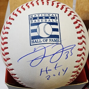 Frank Thomas Autographed HOF Manfred Baseball LOGO HOF 2014 JSA 1