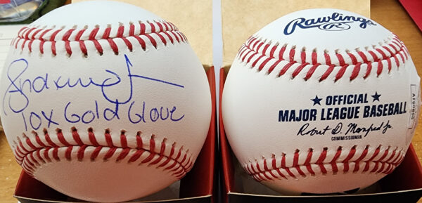 Andruw Jones Autrographed OMLB Baseball 10X Gold Glove Inscription 2