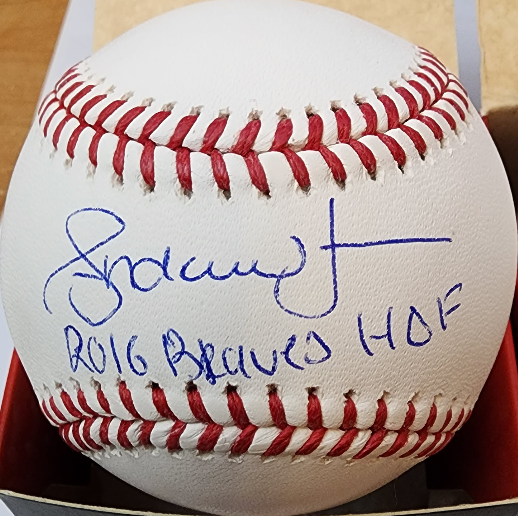 Andruw Jones Autrographed OMLB Baseball 2016 Braves HOF Inscription 1
