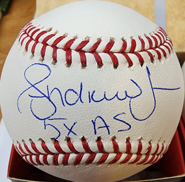 Andruw Jones Autrographed OMLB Baseball 5X Allstar Inscription 1