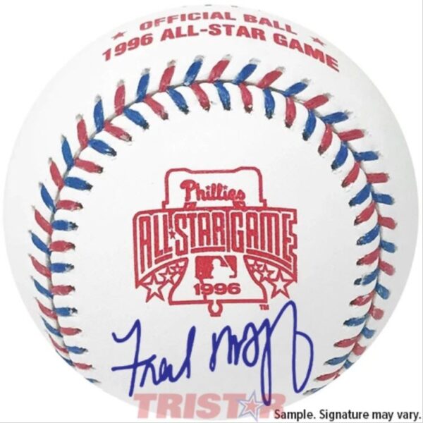 Fred McGriff Autographed 1996 All Star Baseball Under Logo