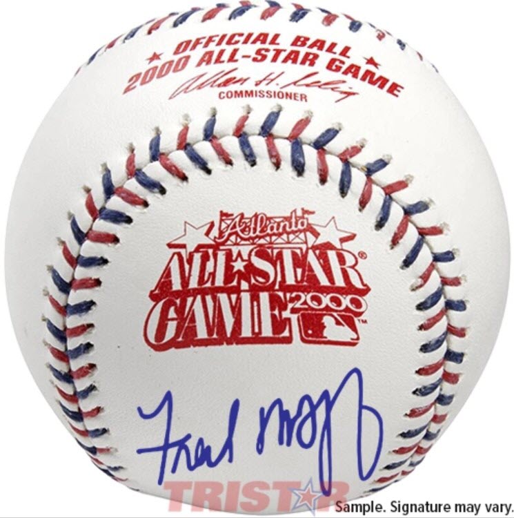 Fred McGriff Autographed 2000 All Star Baseball Under Logo