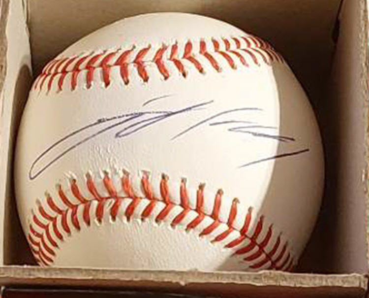 Jackson Holliday Autographed OMLB Baseball v1 EARLY SIGNATURE