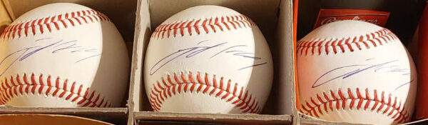 Jackson Holliday Autographed OMLB Baseball v2 EARLY SIGNATURE