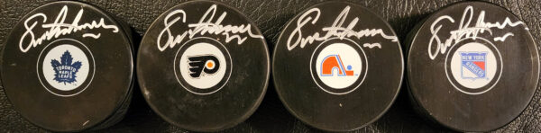 Eric Lindros Autographed Pucks