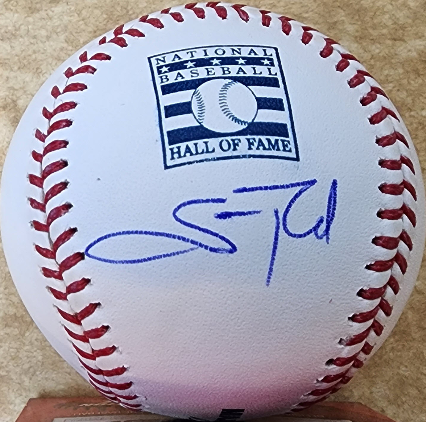 Scott Rolen Autographed HOF Baseball Under Logo v1