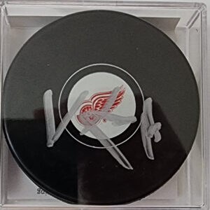 Vladimir Konstantinov Autographed Red Wings Puck JSA COA