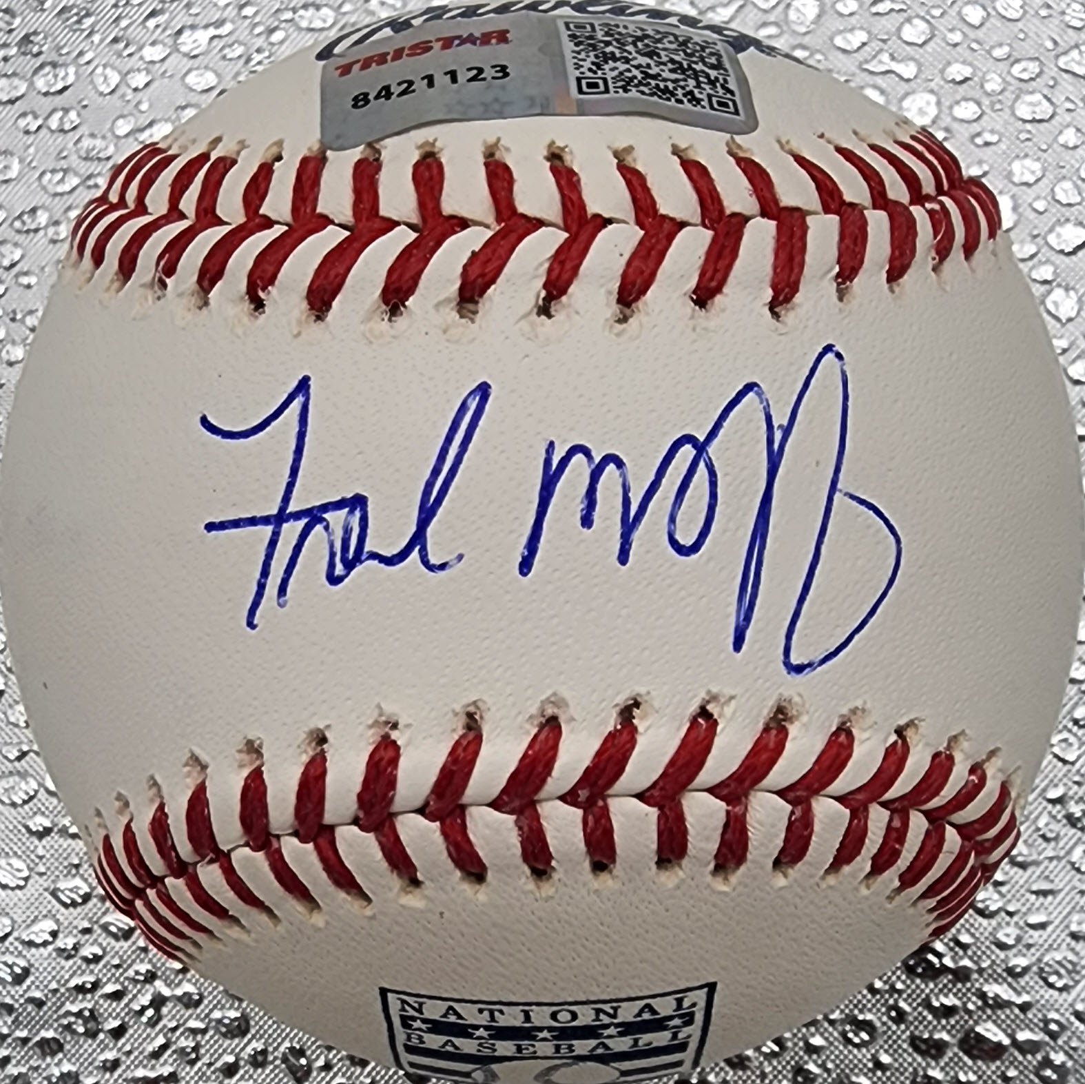Fred McGriff Autographed HOF Baseball Sweet Spot v1