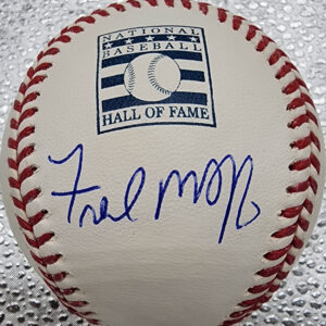 Fred McGriff Autographed HOF Baseball Under Logo v1