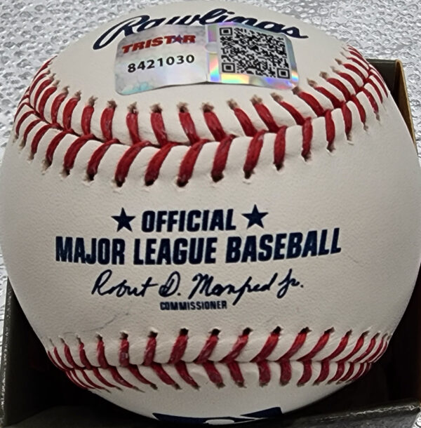Fred McGriff Autographed OMLB Baseball Inscribed HOF 23 v2