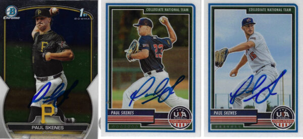 Paul Skenes Autographed Baseball Cards